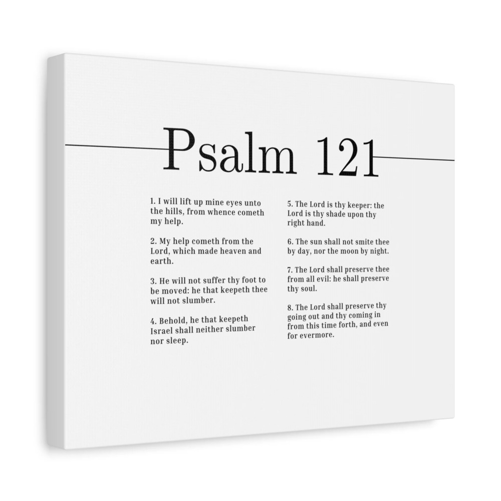 Scripture Canvas The Lord Shall Preserve Psalm 121 Christian Wall Art Bible